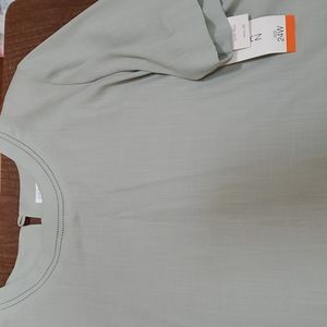 Worthington Sage Linen look short sleeve blouse 24W NWT